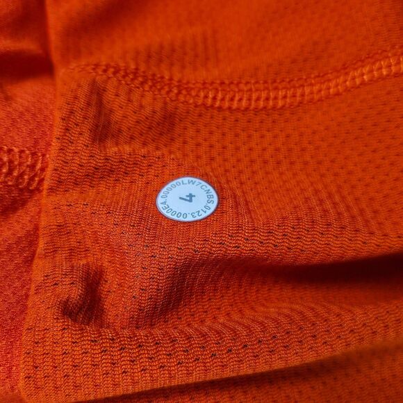 Lululemon Speed Up Shorts 4” Flame Surge Jacquard Reflective Running Orange Size - Picture 6 of 6